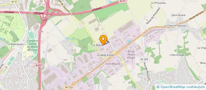 localisation de l'entreprise JURISOFT à CARQUEFOU