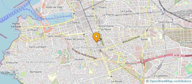 localisation de l'entreprise JURISPATRIMONIS à MARSEILLE