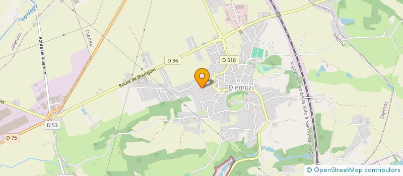 localisation de l'entreprise JURIST'FORM  DIEMOZ