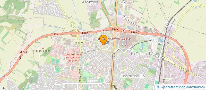 localisation de l'entreprise JURIST-INVEST à DIJON