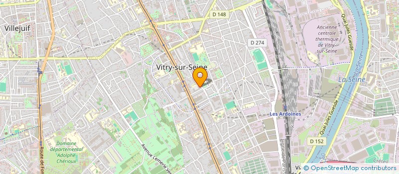 localisation de l'entreprise JURISTES D'AVENIR PARIS CITE  VITRY-SUR-SEINE