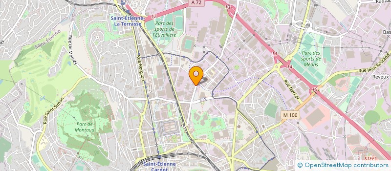 localisation de l'entreprise JURITECH NOTAIRES à SAINT-ETIENNE