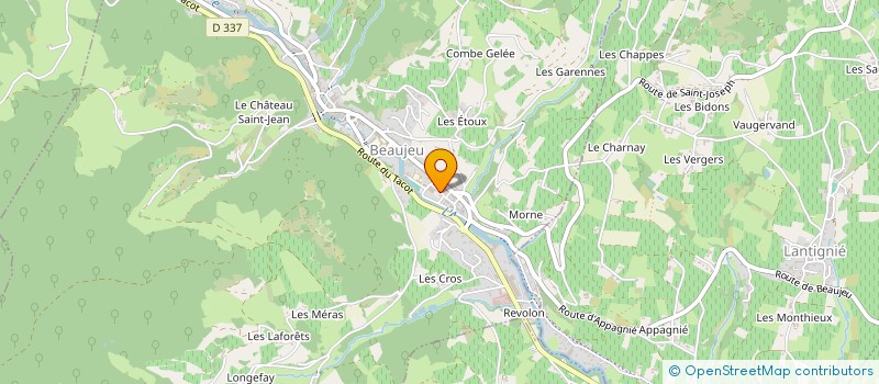 localisation de l'entreprise JURODIS à BEAUJEU