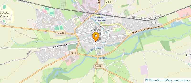 localisation de l'entreprise JUROOM  VERNEUIL D'AVRE ET D'ITON