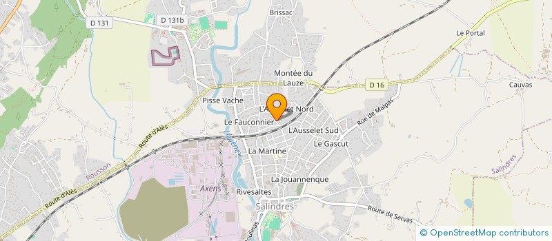 localisation de l'entreprise JURQUET  SALINDRES