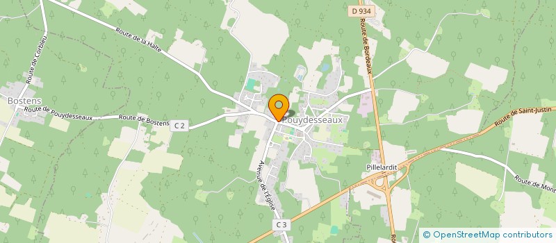 localisation de l'entreprise JURQUET CONSEIL à POUYDESSEAUX