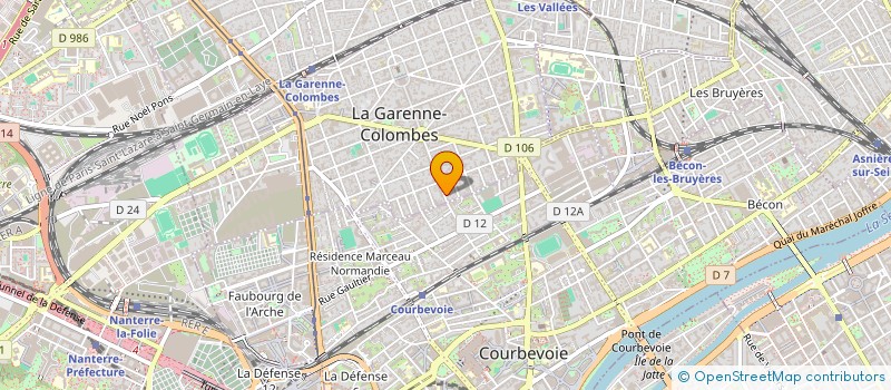 localisation de l'entreprise JURVIEL à LA GARENNE COLOMBES