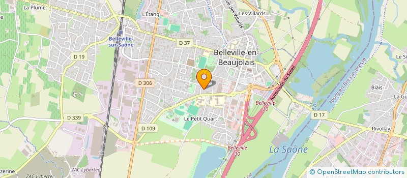 localisation de l'entreprise JURY-PROTECT A.C  BELLEVILLE-EN-BEAUJOLAIS