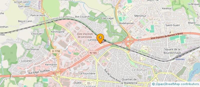 localisation de l'entreprise JUS D'OR à VANNES