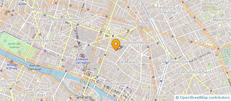 localisation de l'entreprise JUS & JUICE à PARIS