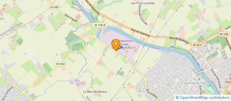 localisation de l'entreprise JUSA  WAMBRECHIES