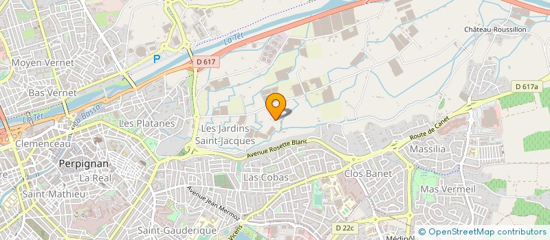 localisation de l'entreprise JUSAMODA  PERPIGNAN