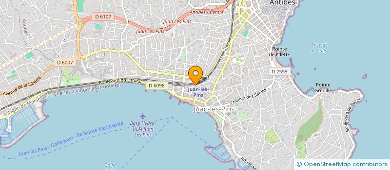 localisation de l'entreprise JUSCA à ANTIBES