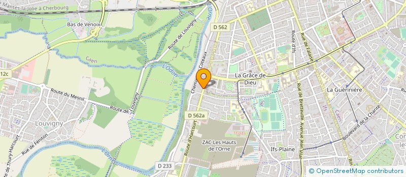 localisation de l'entreprise JUSDELIENS  FLEURY-SUR-ORNE