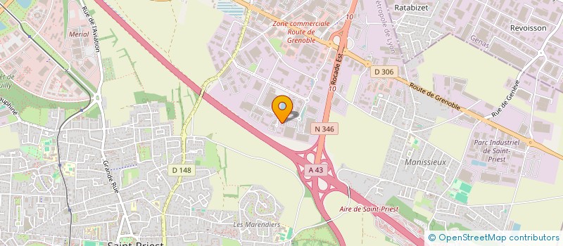 localisation de l'entreprise JUSHI FRANCE  SAINT-PRIEST