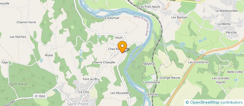 localisation de l'entreprise JUSI à SAINT-PRIEST-SOUS-AIXE