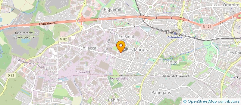 localisation de l'entreprise JUSIAN à COLOMIERS