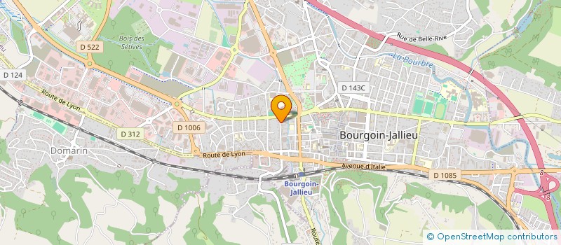 localisation de l'entreprise JUSLIE SCI  BOURGOIN-JALLIEU