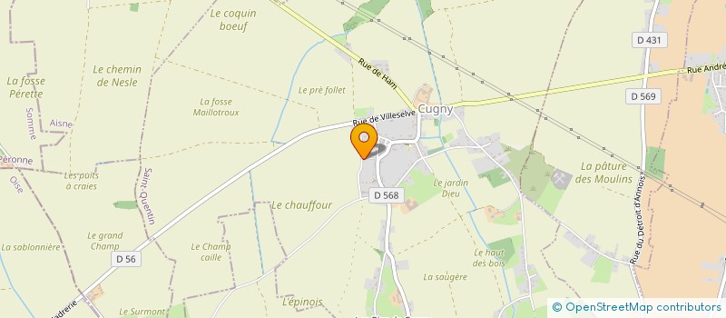 localisation de l'entreprise JUSOLIVIN  CUGNY