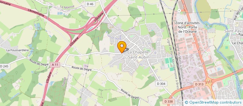 localisation de l'entreprise JUSOMACO  LA CHAPELLE-SAINT-AUBIN