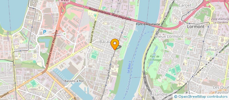 localisation de l'entreprise JUSQU'A L'AUBE  BORDEAUX