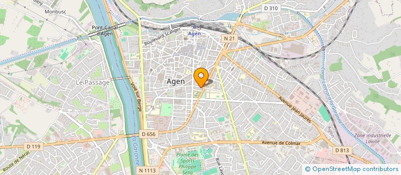 localisation de l'entreprise JUSQU'AUX ETOILES  AGEN