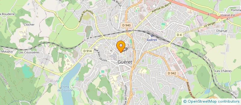 localisation de l'entreprise JUSSERAND BATIMENT à GUERET