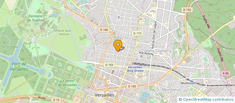 localisation de l'entreprise JUSSIEU SECOURS PARIS à VERSAILLES