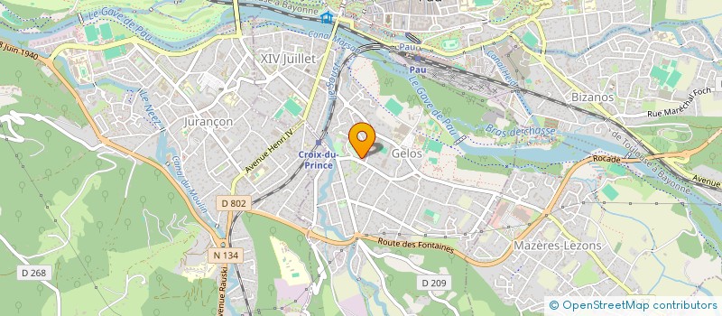 localisation de l'entreprise JUST A FAIRE  GELOS