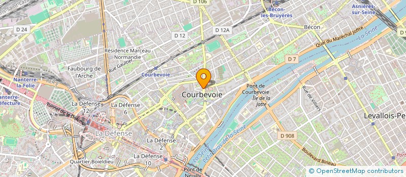 localisation de l'entreprise JUST A TOUCH OF à COURBEVOIE