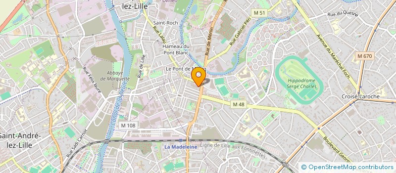 localisation de l'entreprise JUST ABOUT TV à MARCQ-EN-BARŒUL