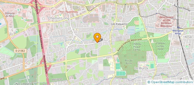 localisation de l'entreprise JUST'ADMIN  MERIGNAC