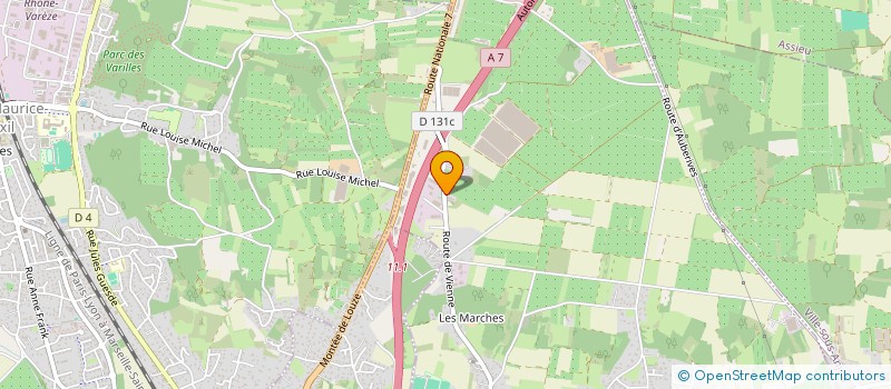 localisation de l'entreprise JUST AMBULANCES  ROUSSILLON