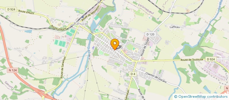 localisation de l'entreprise JUST AQUI  GIMONT