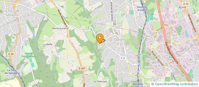 localisation de l'entreprise JUST BOULAIR  DARDILLY