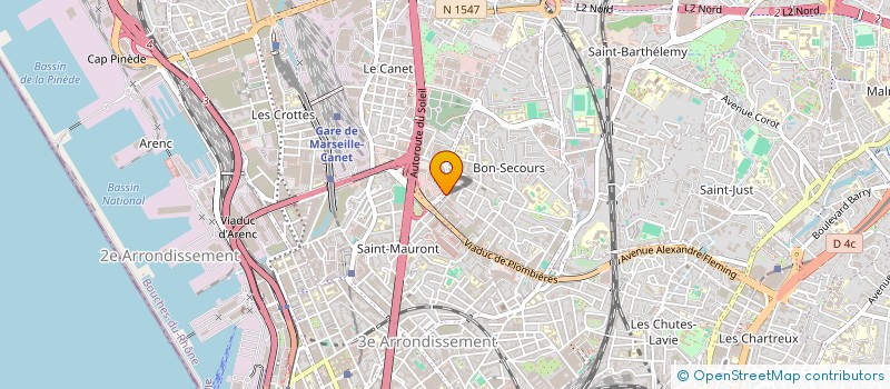 localisation de l'entreprise JUST CALL  MARSEILLE