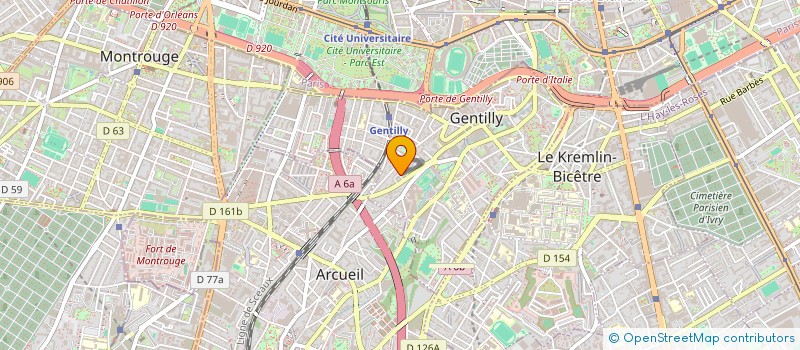 localisation de l'entreprise JUST COMMUNICATION à GENTILLY