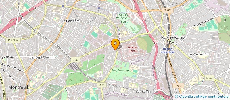 localisation de l'entreprise JUST CONNECT à MONTREUIL