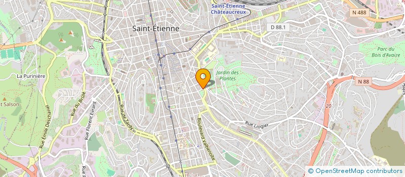 localisation de l'entreprise JUST COOKIE'S  SAINT-ETIENNE