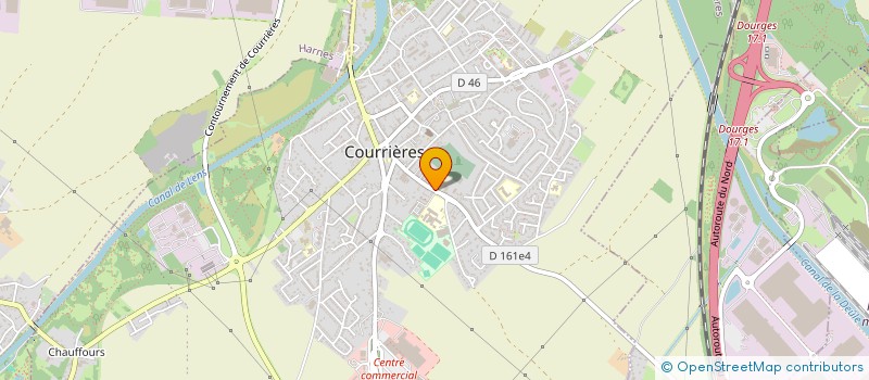 localisation de l'entreprise JUST FOR FLUTE  COURRIERES
