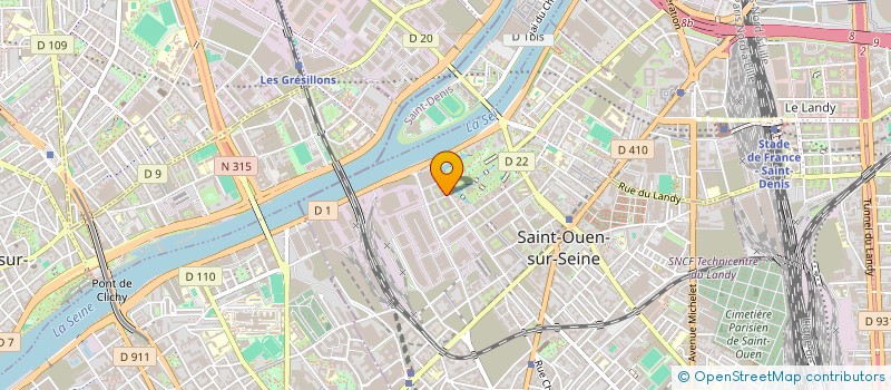 localisation de l'entreprise JUST FOR ITE à SAINT-OUEN-SUR-SEINE
