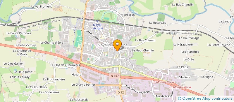 localisation de l'entreprise JUST FOR MEN  NOYAL-SUR-VILAINE
