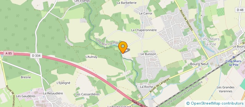 localisation de l'entreprise JUST FOR US INVEST  CINQ-MARS-LA-PILE