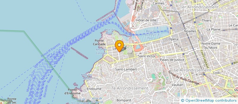 localisation de l'entreprise JUST FOR YOU à MARSEILLE