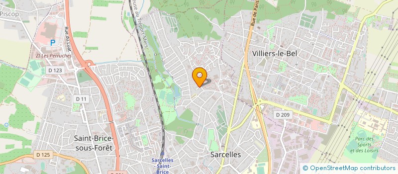 localisation de l'entreprise JUST HIT PRODUCTION à SARCELLES