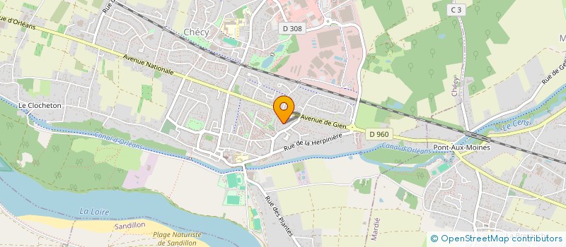 localisation de l'entreprise JUST'ICE à ORLEANS