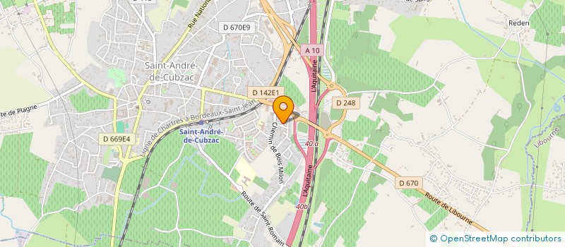 localisation de l'entreprise JUST IMAGINE  SAINT-ANDRE-DE-CUBZAC