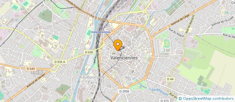 localisation de l'entreprise JUST'IMMO - RUE DE PARIS  VALENCIENNES