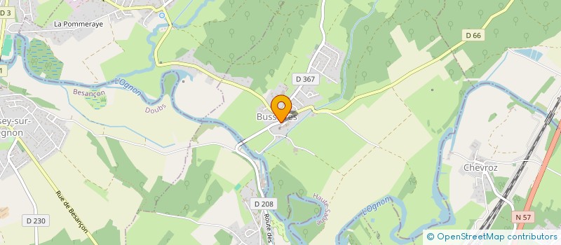 localisation de l'entreprise JUST'IN  CHAMBORNAY-LES-BELLEVAUX