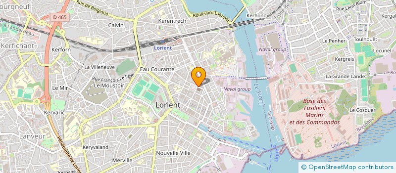 localisation de l'entreprise JUST'IN à LORIENT